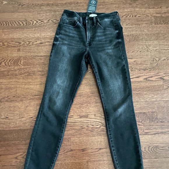 GOOD AMERICAN-Good Legs Shadow-Pocket Skinny Jeans With Broken Hem-NWT 4/27 - Picture 6 of 12